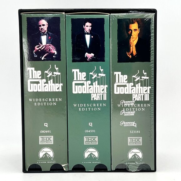 The Godfather Trilogy Widescreen VHS Collection Paramount Dolby Surround 1997 - Picture 1 of 15